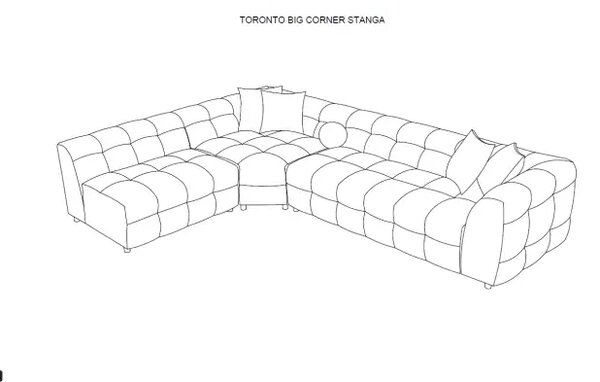 Coltar modular Boucle Toronto Big