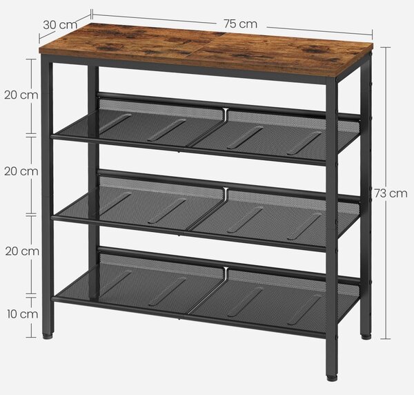 Pantofar Vasagle Maro 75x28x72.7 cm