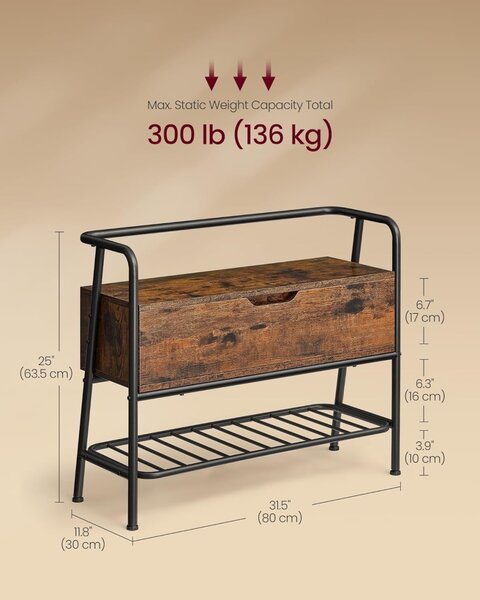Pantofar Vasagle Maro 80x30x63.5 cm