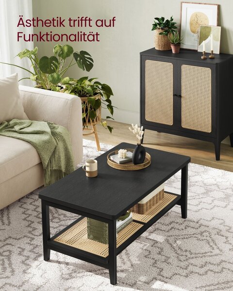 Masuta de cafea Vasagle Negru 100x55x45 cm