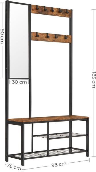 Cuier Vasagle Maro 98x36x185 cm