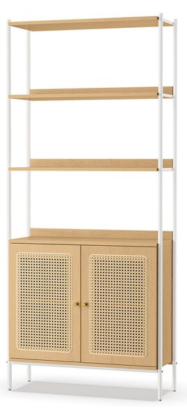 Biblioteca Vasagle Bej 30x76.4x174.7 cm