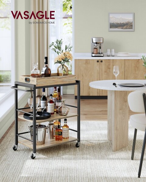 Carucior servire Vasagle Maro 72x40x86 cm