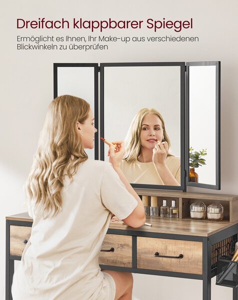Masa de toaleta Vasagle Maro 90x40x140.8 cm