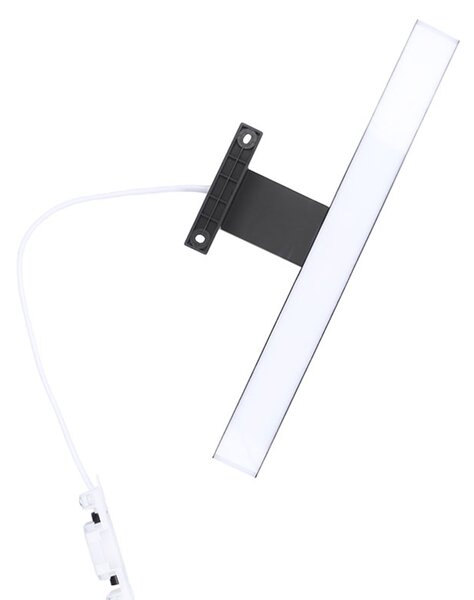 Mereo, Iluminat LED pentru baie Mereo deasupra oglinzii, negru, 40 cm, 7 W, 455 lm, 4000 K, IP44, 230 V, MER-CN700B40
