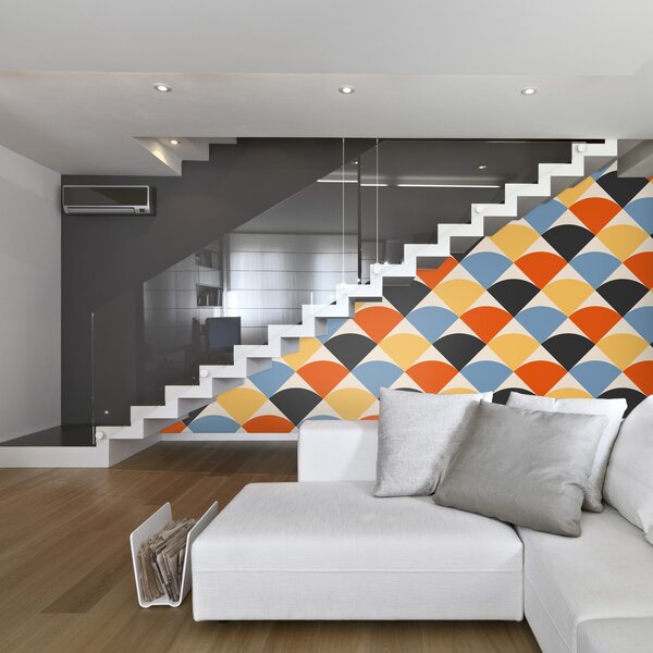 Tapet - Abstracție geometrică colorată III