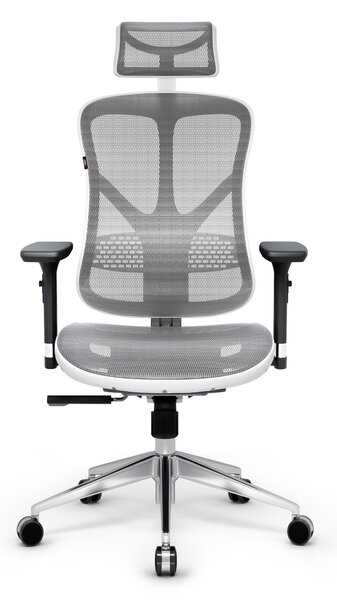 Scaun ergonomic DIABLO V-BASIC: alb-gri Diablochairs