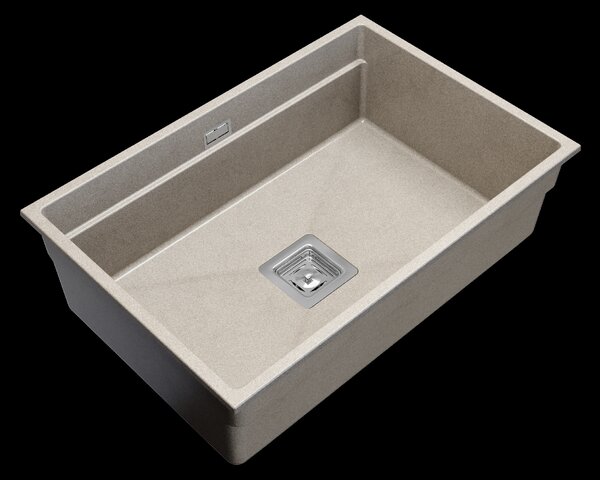 Gamma Decor 7050, chiuvetă granit cu 1 compartiment 700x470x220 mm, bej, GMA-ZLE000104