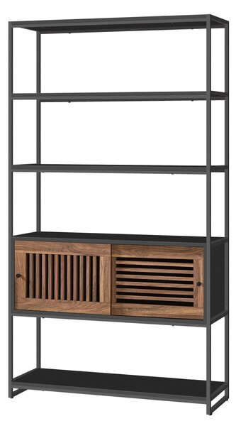 Biblioteca Vasagle Gri 100x35x180 cm