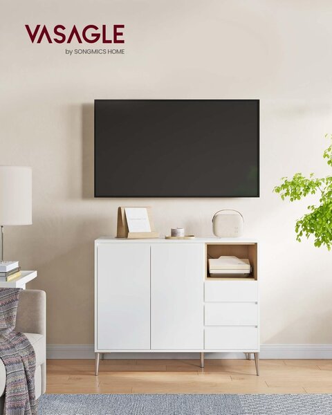 Consola Vasagle Alb 40x103.5x85 cm