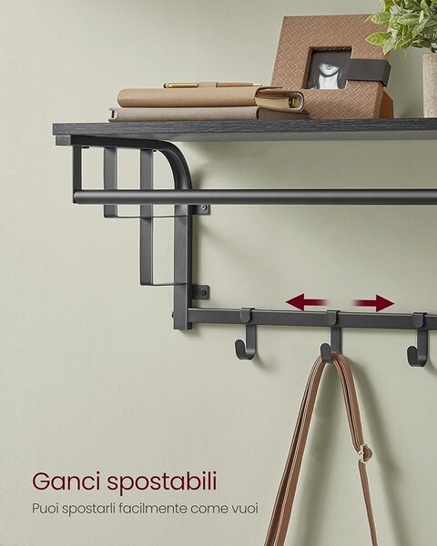 Cuier Vasagle Gri 66x30x27 cm