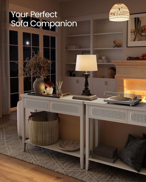 Consola Vasagle Bej 100x30x80 cm