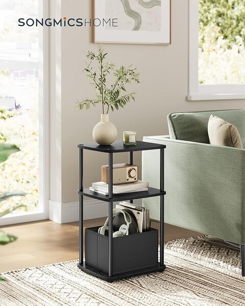 Masuta laterala Songmics Negru 34x30x58 cm