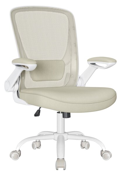 Scaun de birou Songmics Bej 64x60x(103-110)