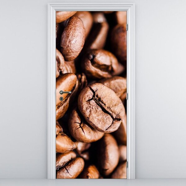 Fototapeta pentru ușă - boabe de cafea (95x205cm)