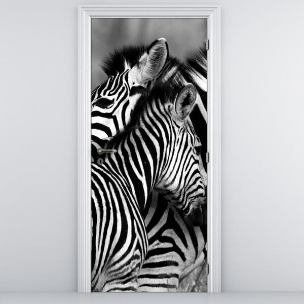 Fototapeta pentru ușă - zebre (95x205cm)