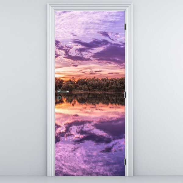 Fototapet pentru ușă - Cerul violet (95x205cm)
