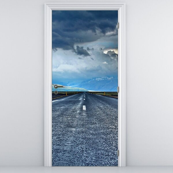 Fototapet pentru ușă - Drum în furtună (95x205cm)