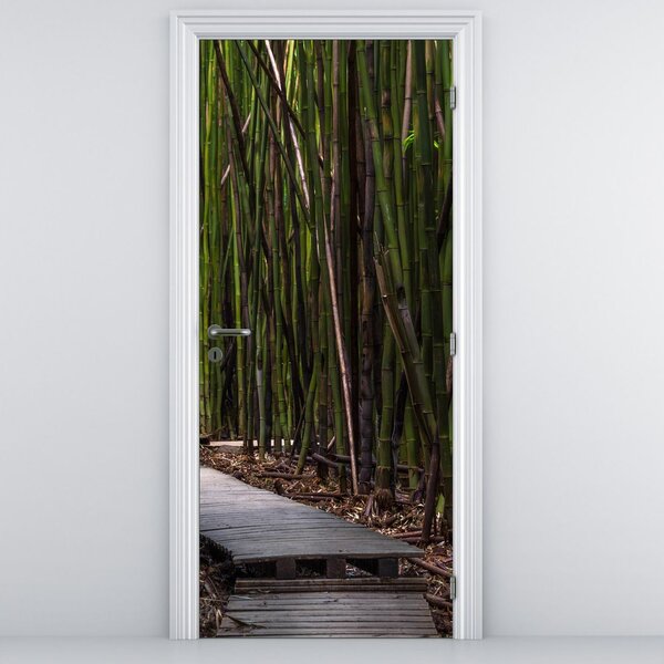 Fototapet pentru ușă - Între bambuși (95x205cm)