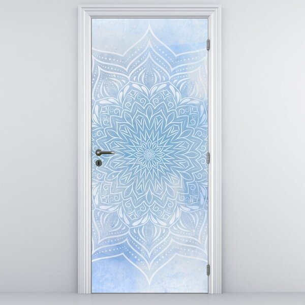 Fototapet pentru ușă - Mandala de iarnă (95x205cm)