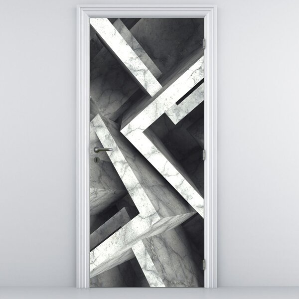 Fototapet pentru ușă - Abstract cuburi (95x205cm)