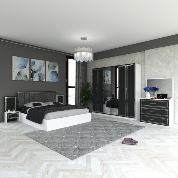 Dormitor Mob01 Gri 180x200