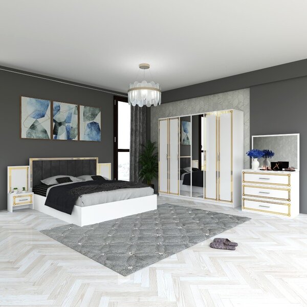 Dormitor Mob01 Alb 180x200