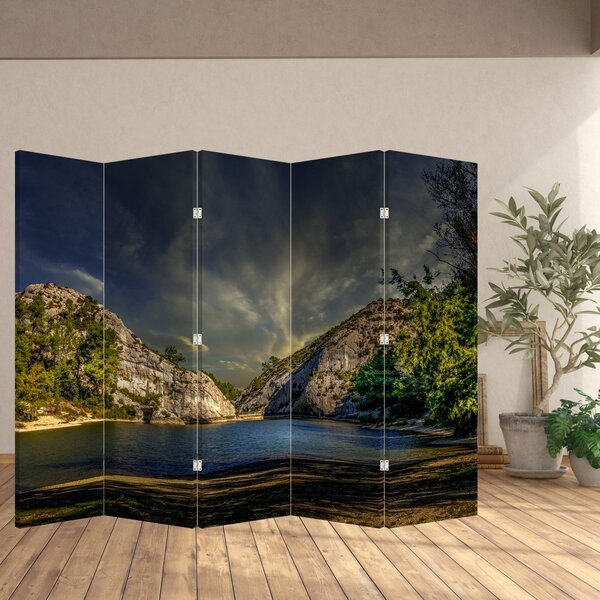 Paravan - Peisajul cu lac (210x170 cm)