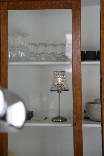 Markslöjd 109125 - LIORA, lampă de birou LED reîncărcabilă cu dimmer, 1xE14/2W/2000 mAh, alamă