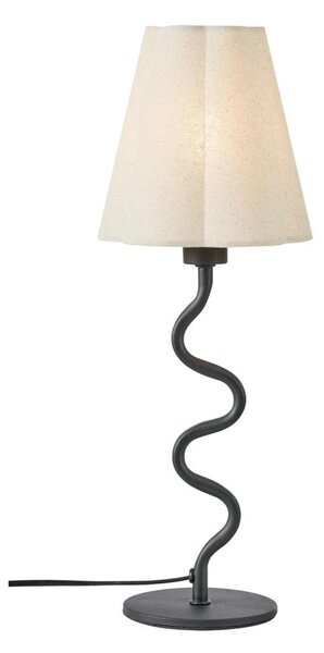 Markslöjd 109171 - Lampă de masă VEYA 1xE14/40W/230V, abajur din in, negru
