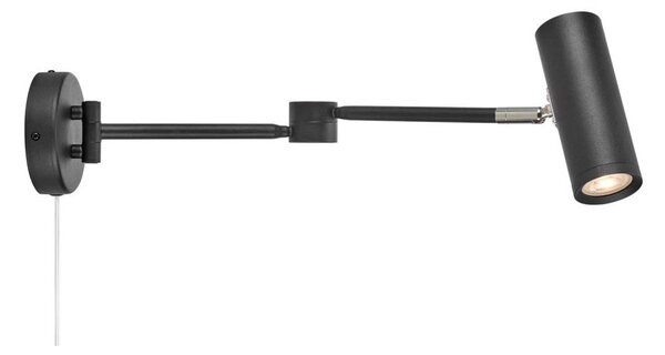 Markslöjd 109181 - Aplică de perete LED reglabilă ARLO LED/4,9W/230V neagră
