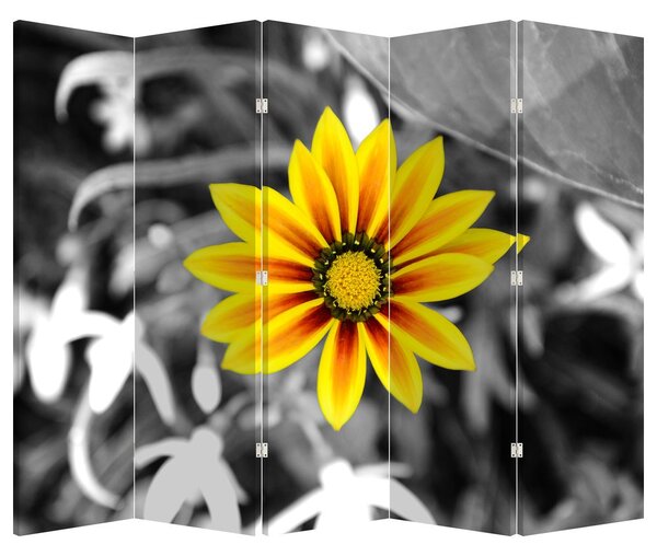 Paravan - Floare galbenă (210x170 cm)