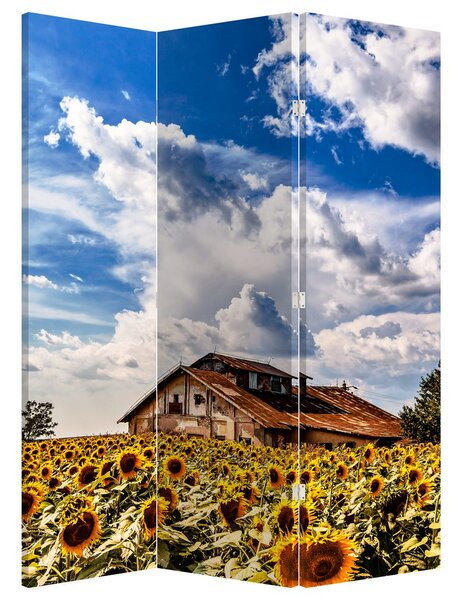 Paravan - Câmp de floarea soarelui (126x170 cm)