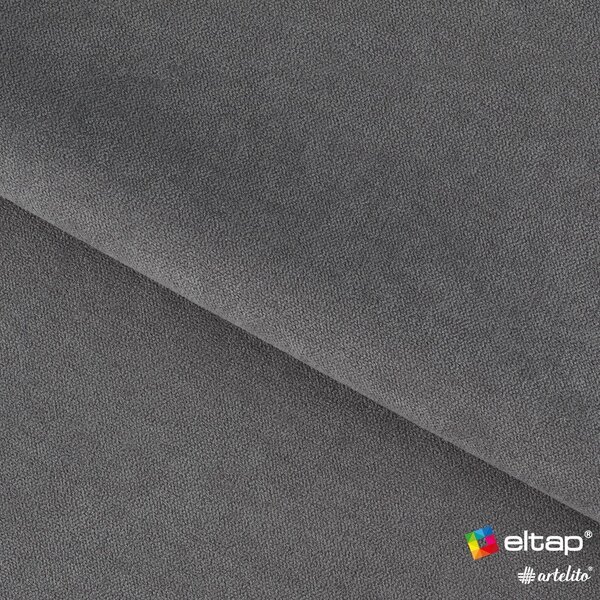 Canapea gri închis extensibilă/cu spațiu de depozitare cu tapițerie din chenille 214 cm Fulgeo – ELTAP