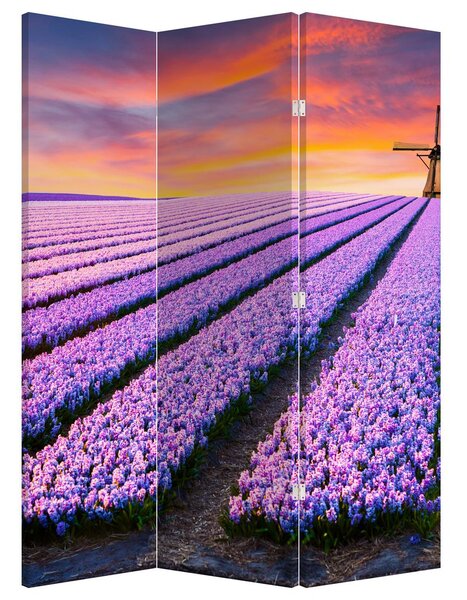 Paravan - Ferma cu flori (126x170 cm)