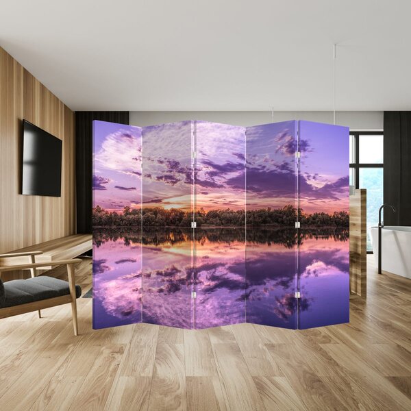 Paravan - Cerul violet (210x170 cm)