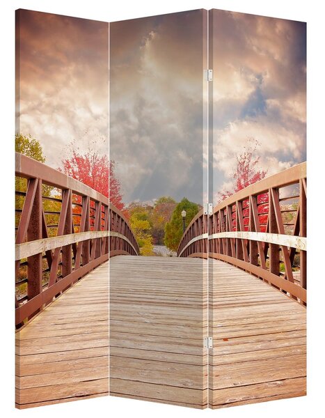 Paravan - Pod din lemn (126x170 cm)