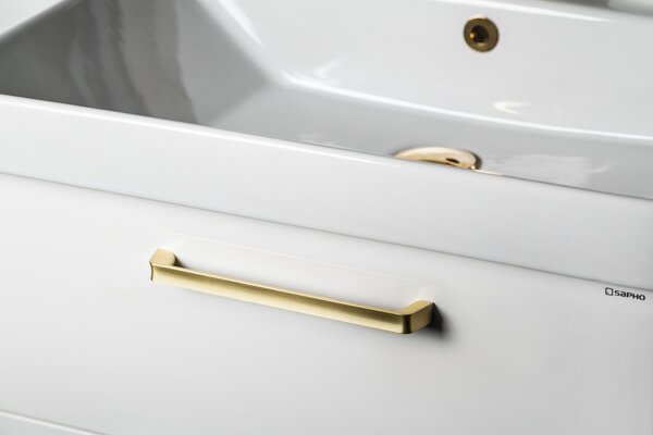Sapho Sapho, maner pentru mobila, pas 160mm, mat auriu, DM260