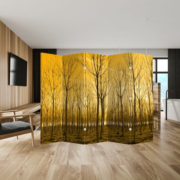 Paravan - Pădure în apus de soare (210x170 cm)