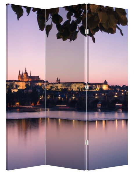 Paravan - Palatul din Praga și Vltava (126x170 cm)