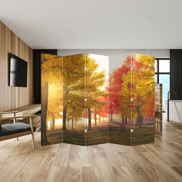 Paravan - Copaci toamna (210x170 cm)