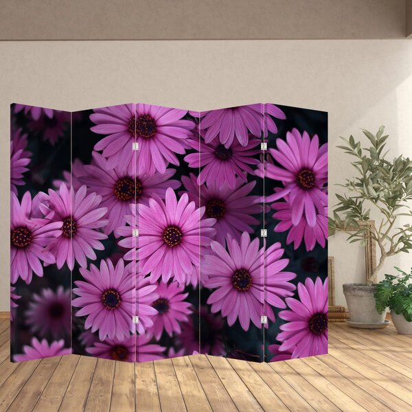 Paravan - Florile roz (210x170 cm)