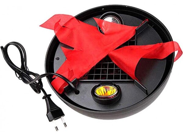 Lampa suspendata cu halogen, efect real flacara, lant inclus, 20 cm
