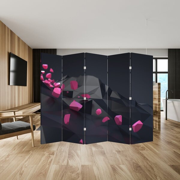 Paravan - 3D abstracție (210x170 cm)