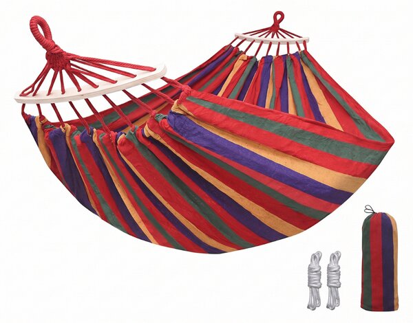 Hamac ZENVIO COMFORT 200x80 cm, rosu + geanta gratuita