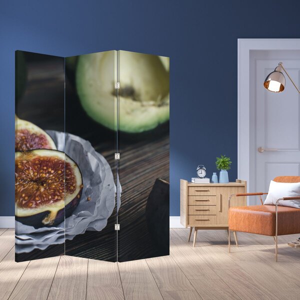 Paravan - fistic și avocado (126x170 cm)