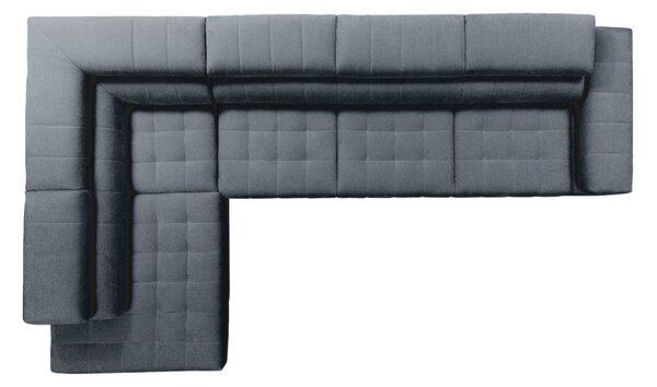 Colțar cu funcție de dormit stânga Tyrion Maxi - șenilă gri Ditra New 15