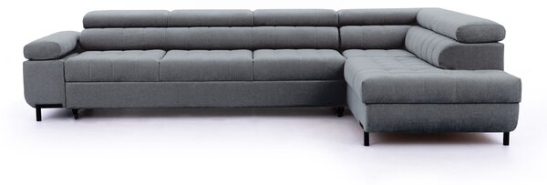 Colțar cu funcție de dormit dreapta Tyrion Maxi - gri șenil Ditra New 15