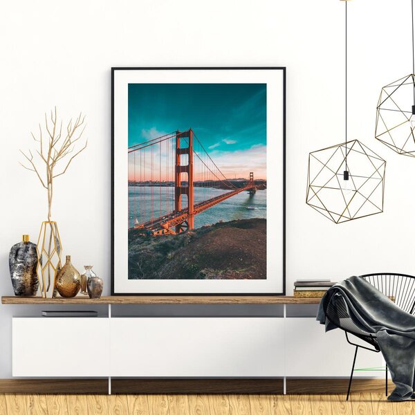 Poster - Golden Bridge (A4)