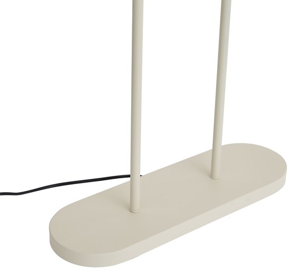 Lampă de podea bej cu abajur oval verde și interior auriu 50cm - Thijmen